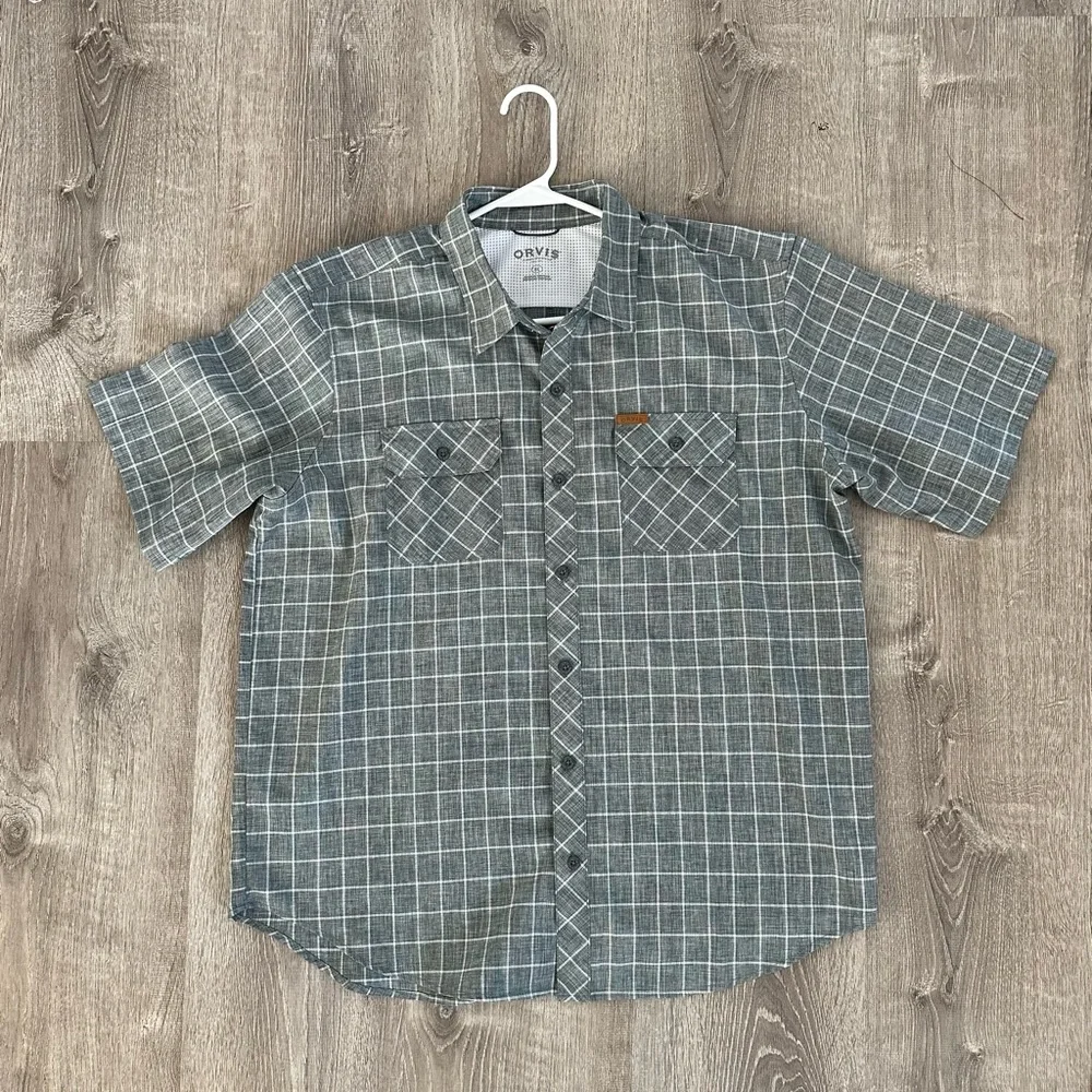 Orvis Gray Casual Button Down‎ Shirt